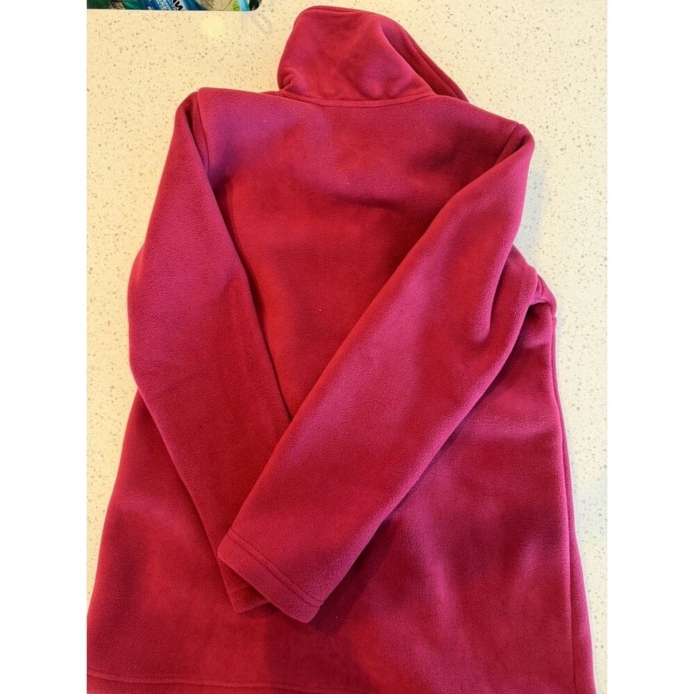d&co. denim + company Women's Red Full Zip Button Mid-Length Jacket Lined M - Picture 4 of 4